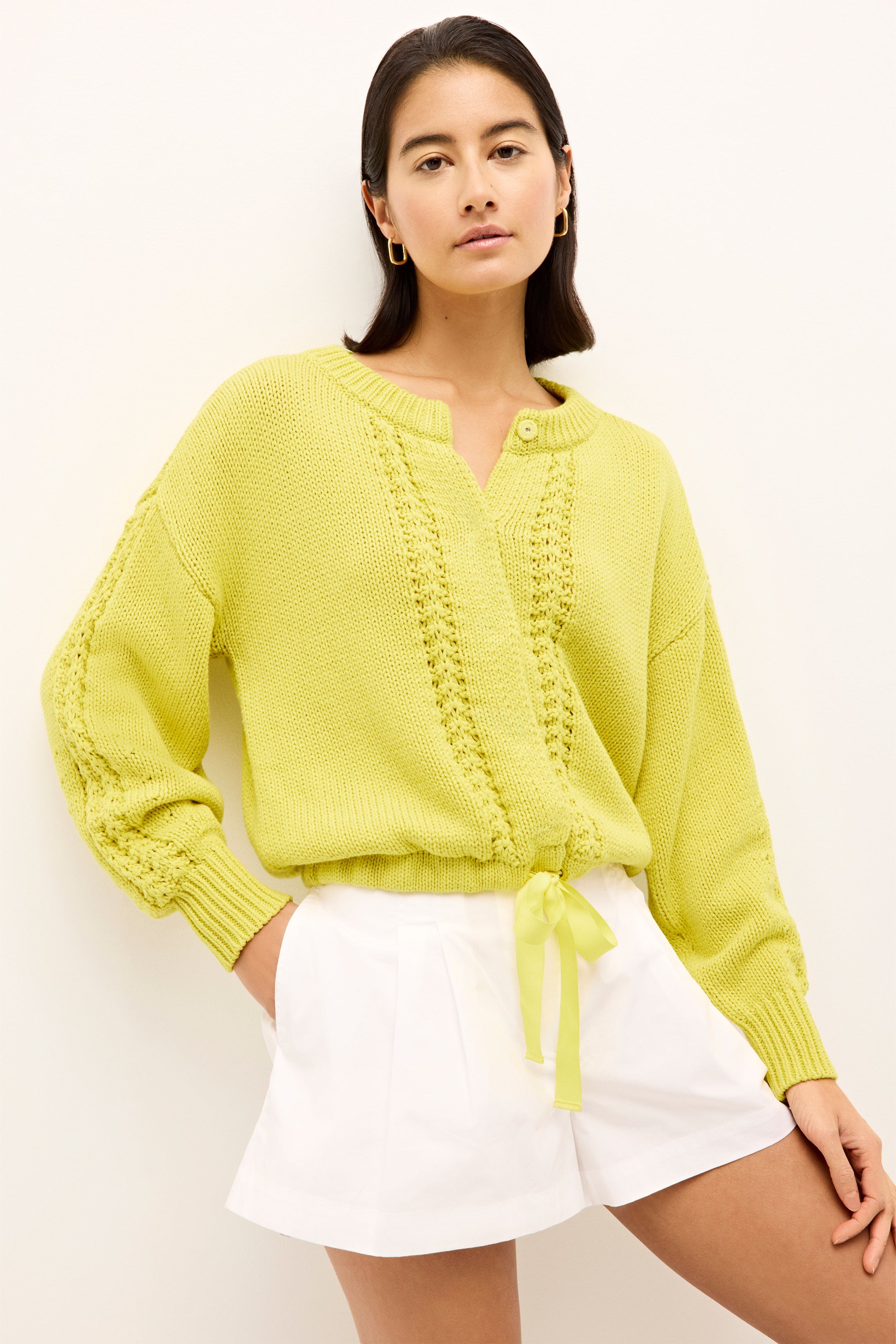Odell Cardigan in Lemongrass