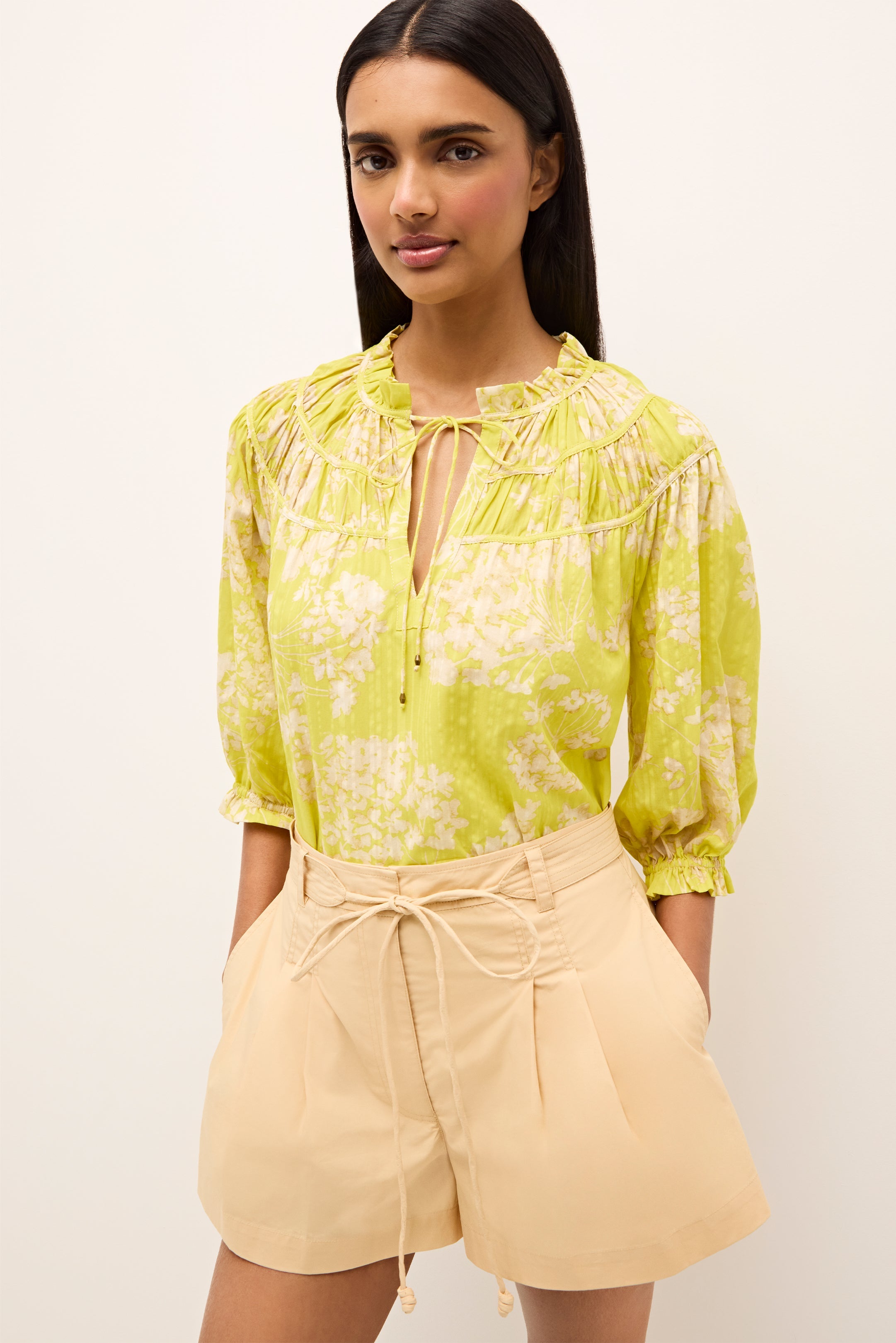 Finley Top in Honeysuckle
