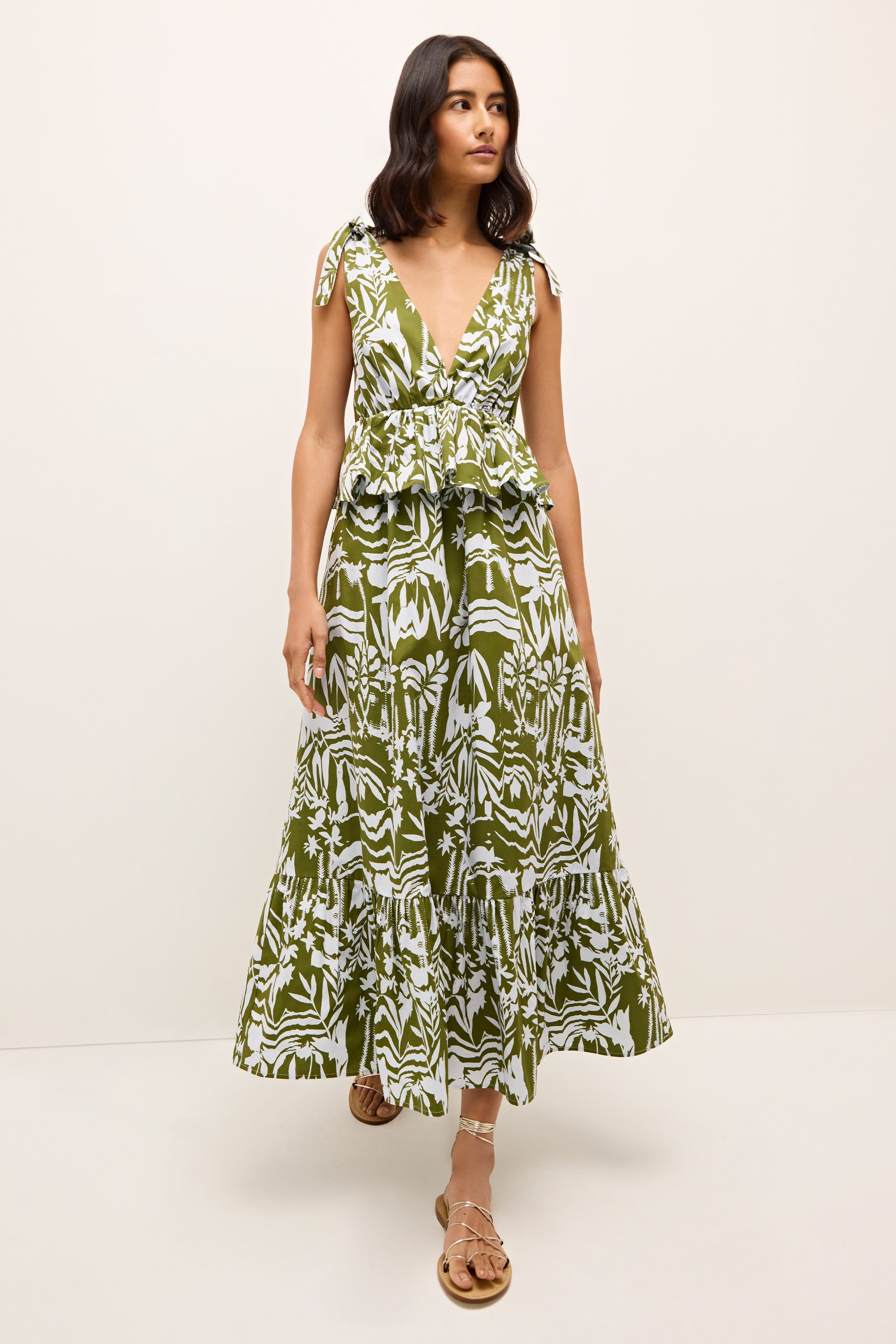 Whitley Dress in Emerald Whisper