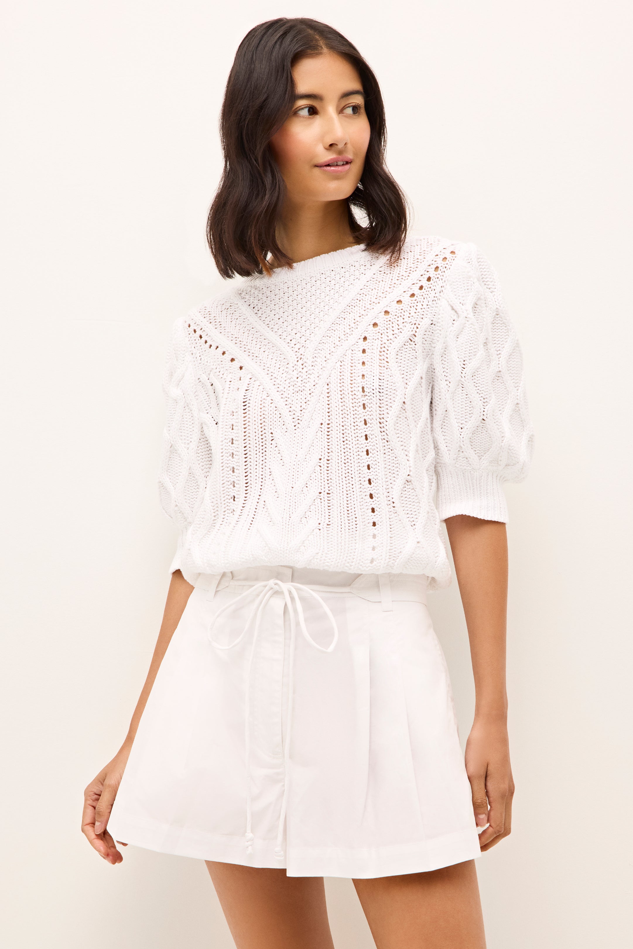 Sammie Sweater in White