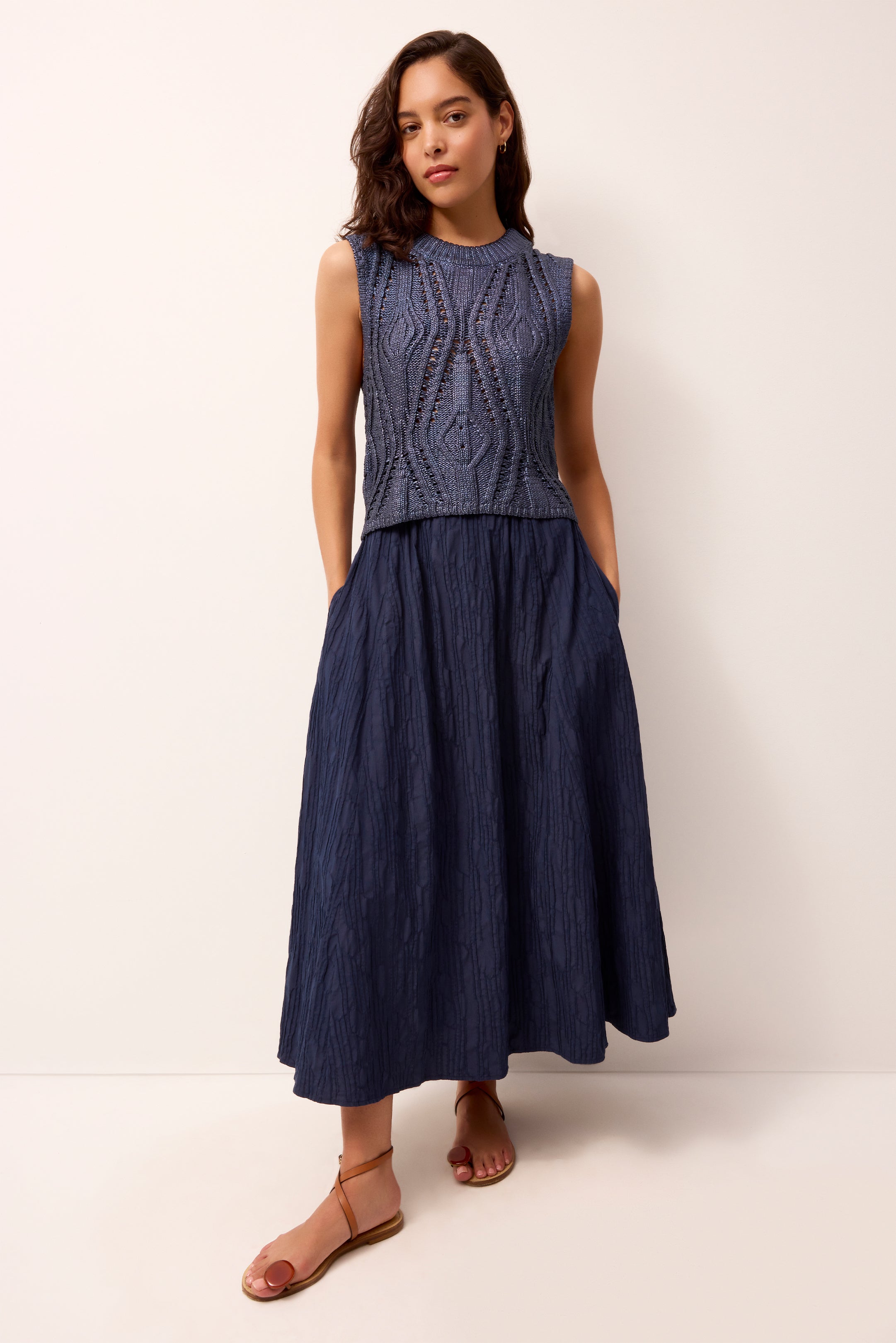 Sasha Skirt in Naval