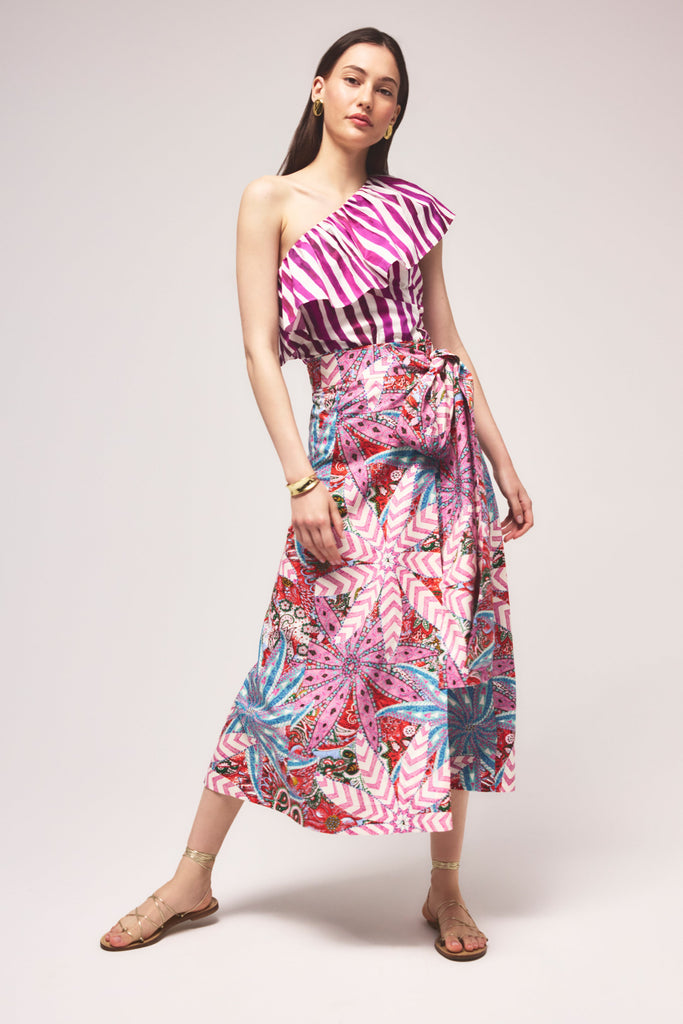 Estine Wrap Skirt in Arcadia