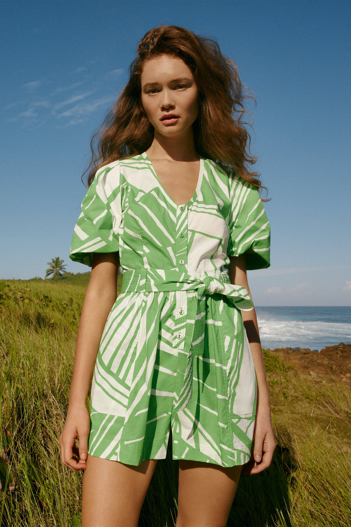 Devin Romper in Verdant