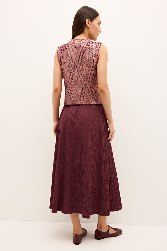 Sasha Skirt in Merlot