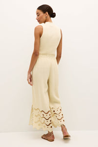 Marin Pant in Birch Eyelet