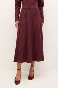Sasha Skirt in Merlot