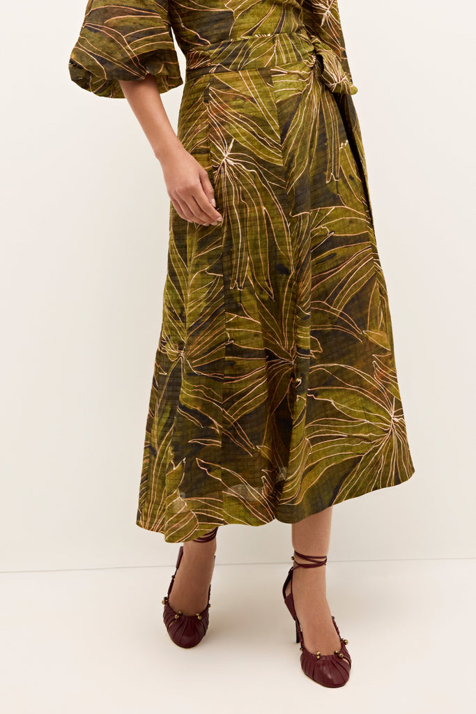 Estine Wrap Skirt in Canopy