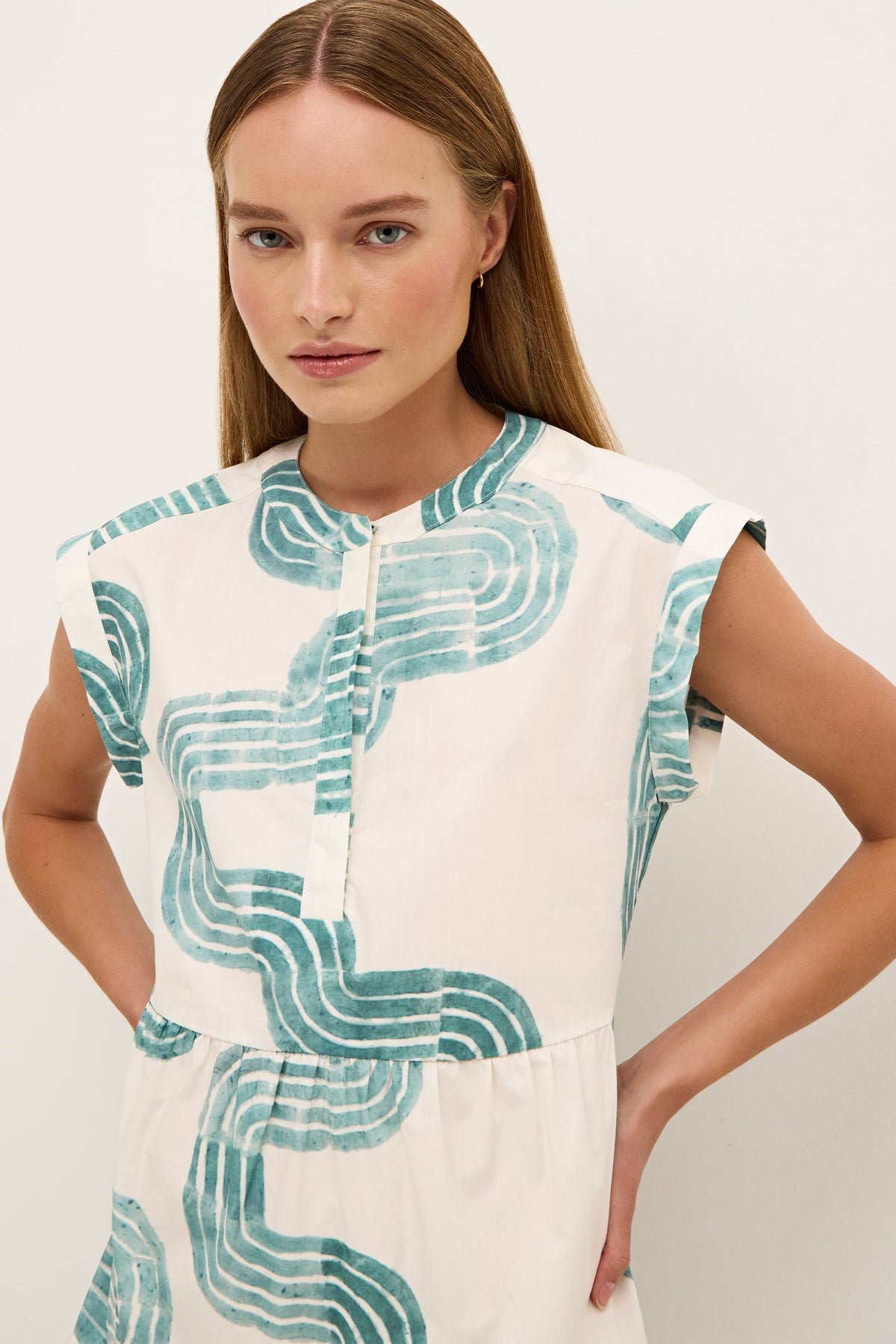 Lachlan Dress in Nile