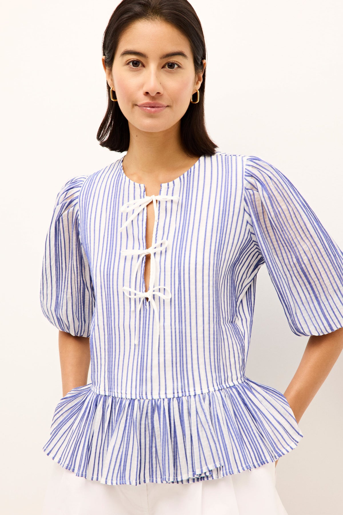 Estella Top in Dazzling Stripe