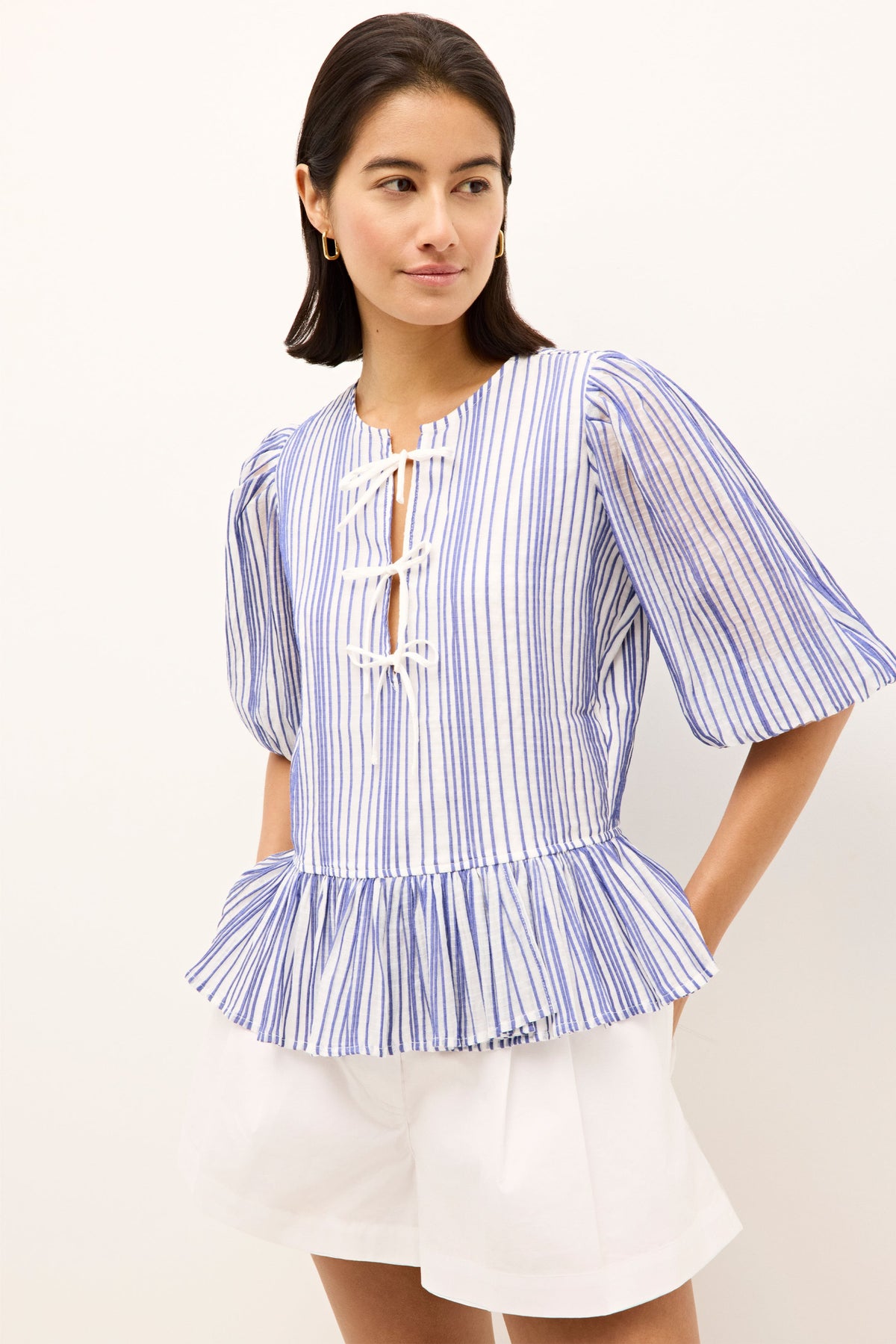 Estella Top in Dazzling Stripe
