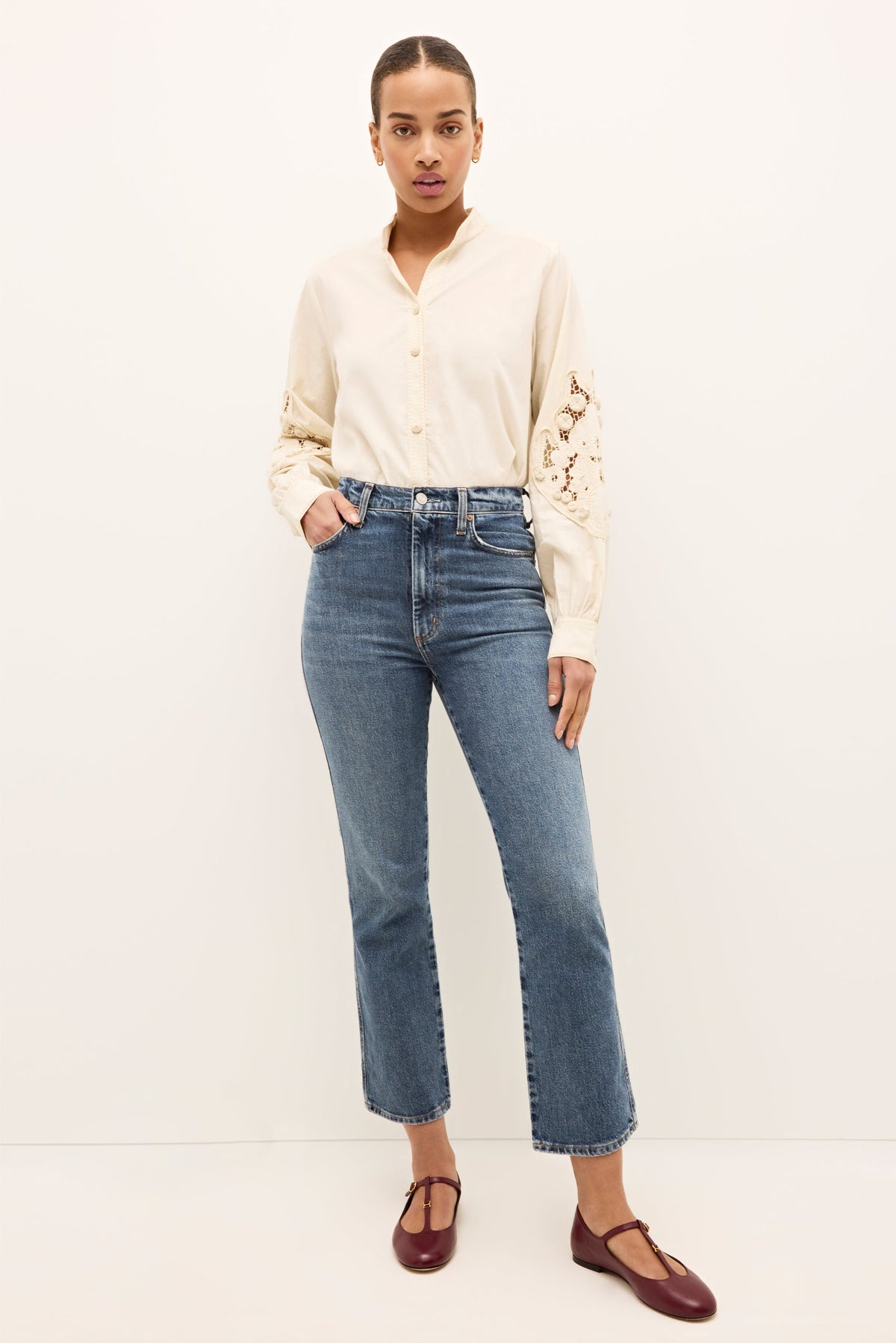 Alden Top in Alabaster