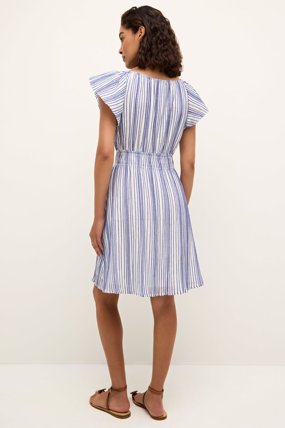 Emilia Dress in Dazzling Stripe