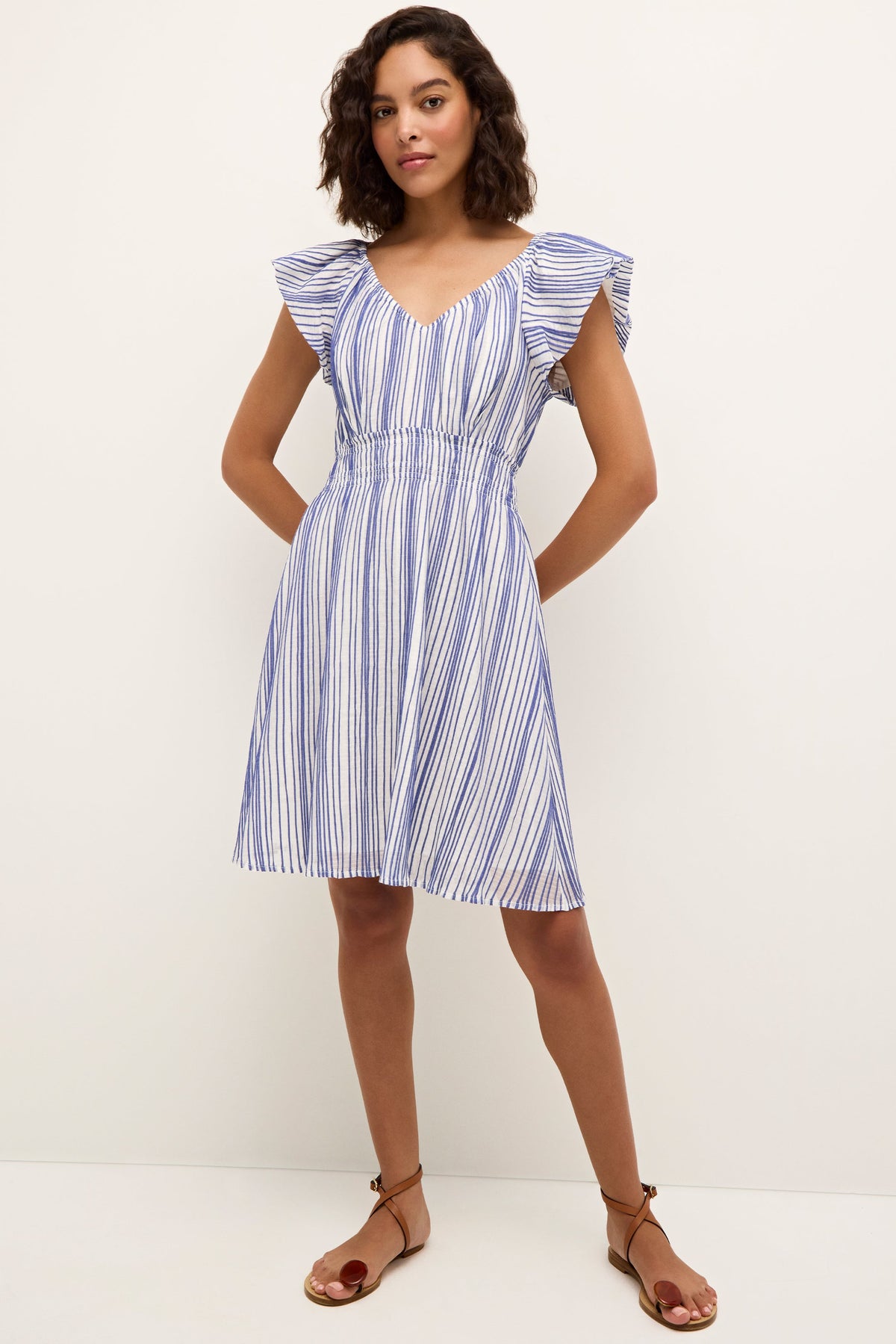 Emilia Dress in Dazzling Stripe