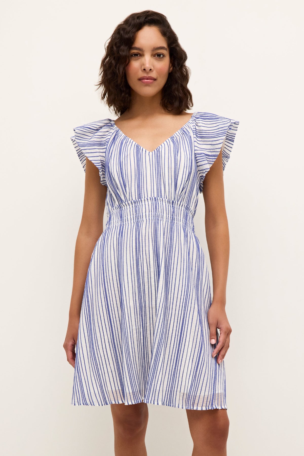 Emilia Dress in Dazzling Stripe