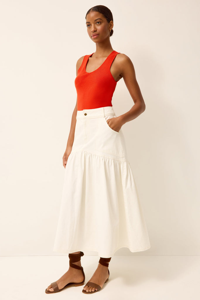 Sophie Skirt in Whitewash