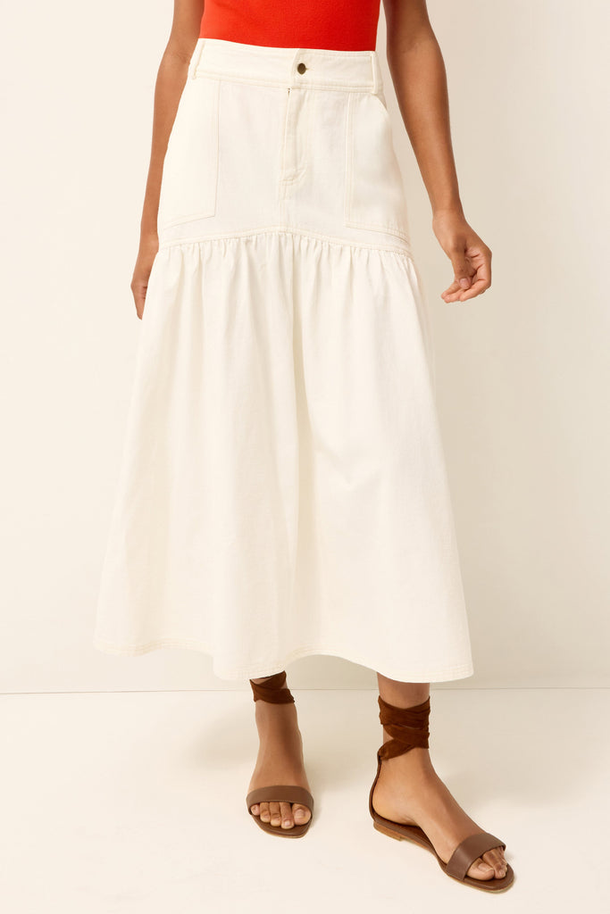Sophie Skirt in Whitewash