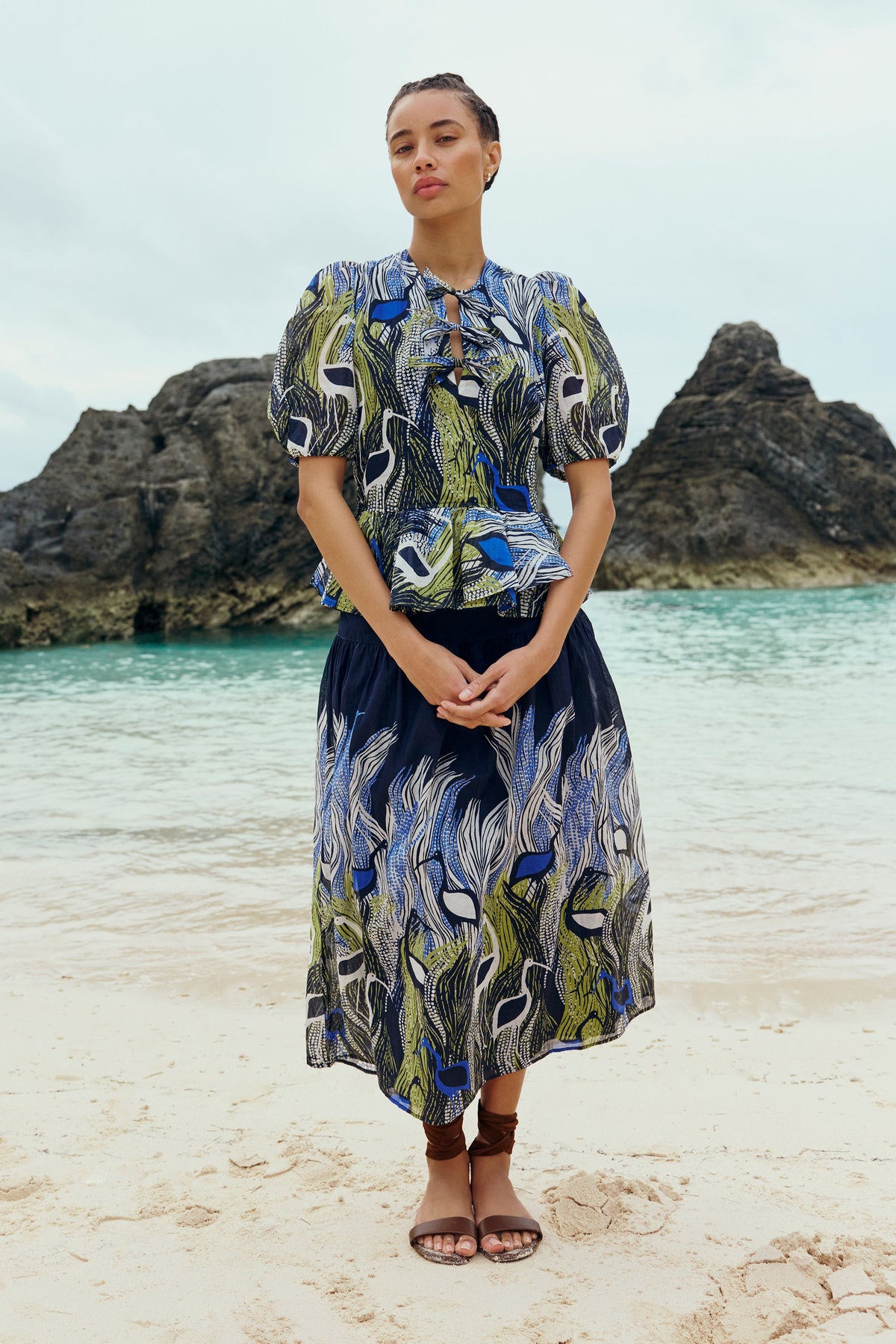 Estella Top in Heron