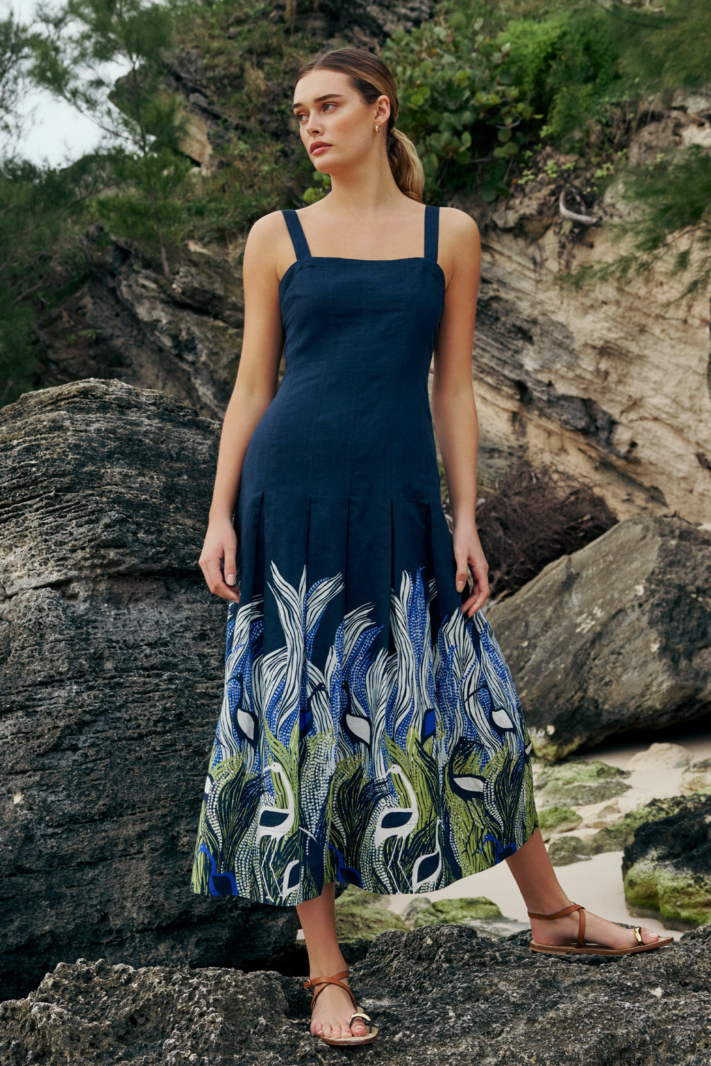 Dixon Dress in Heron