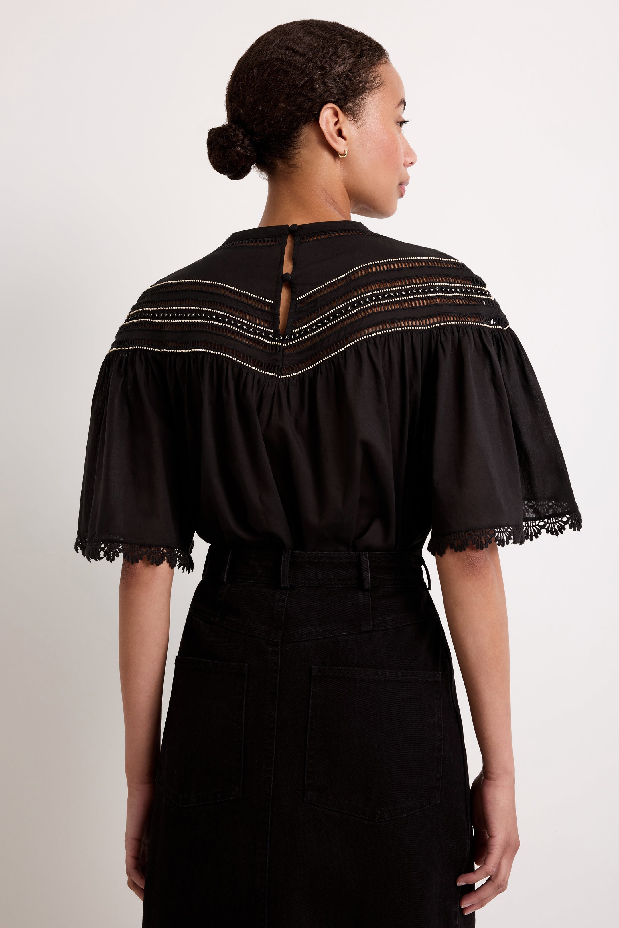 Tatiana Top in Caviar
