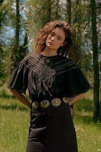 Tatiana Top in Caviar