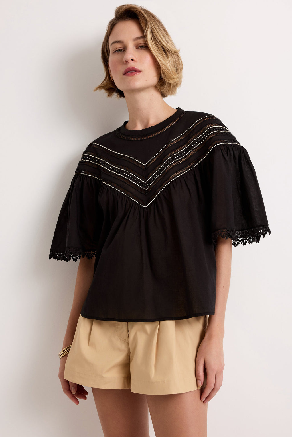 Tatiana Top in Caviar