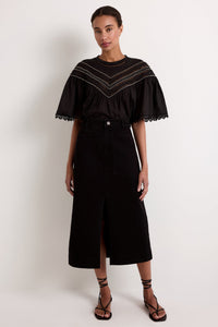 Tatiana Top in Caviar