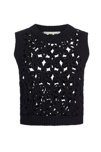 Thea Shell Top in Black
