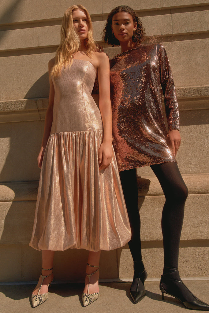 Scarlett Dress in Rose Gold