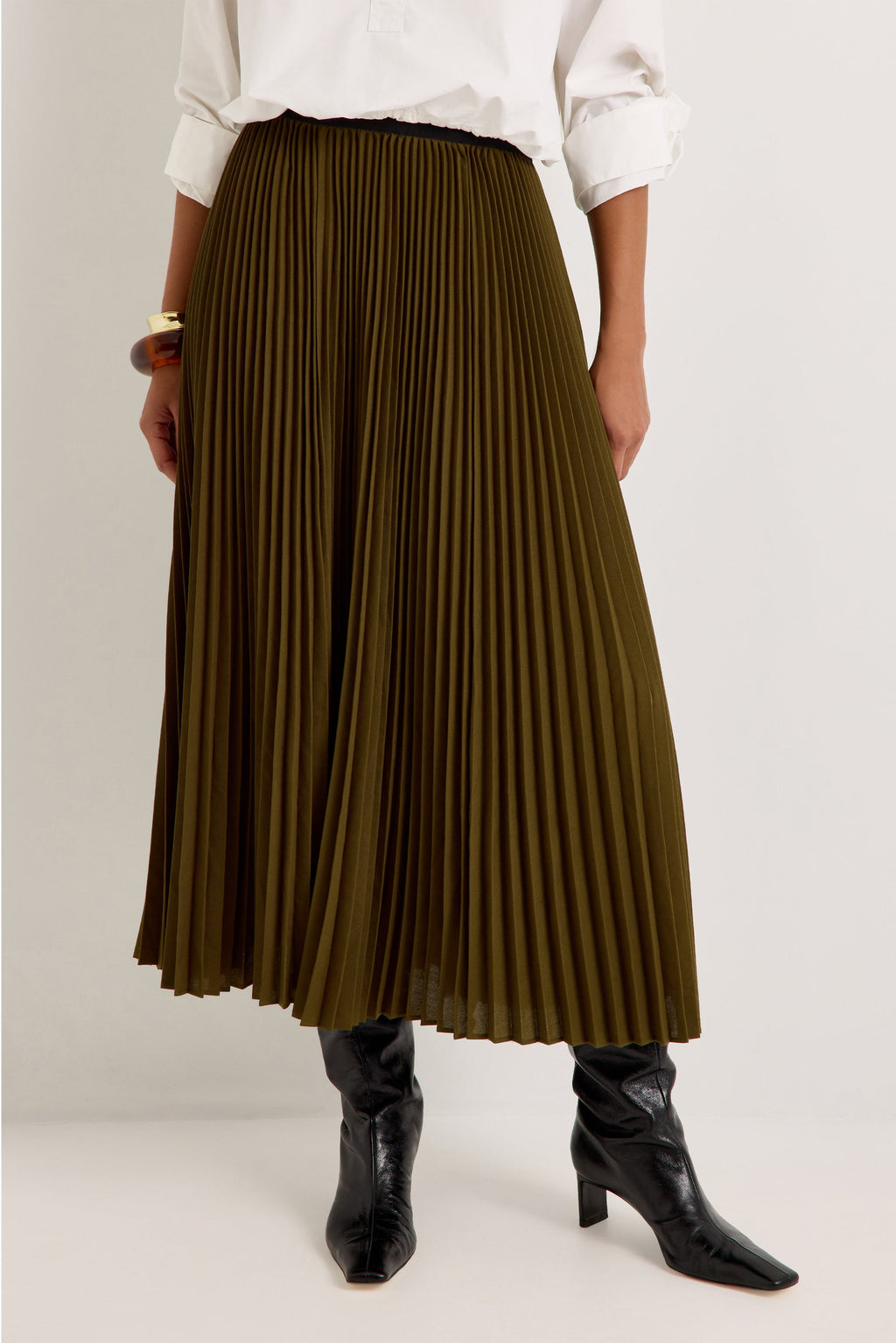 Wesley Skirt in Juniper Green