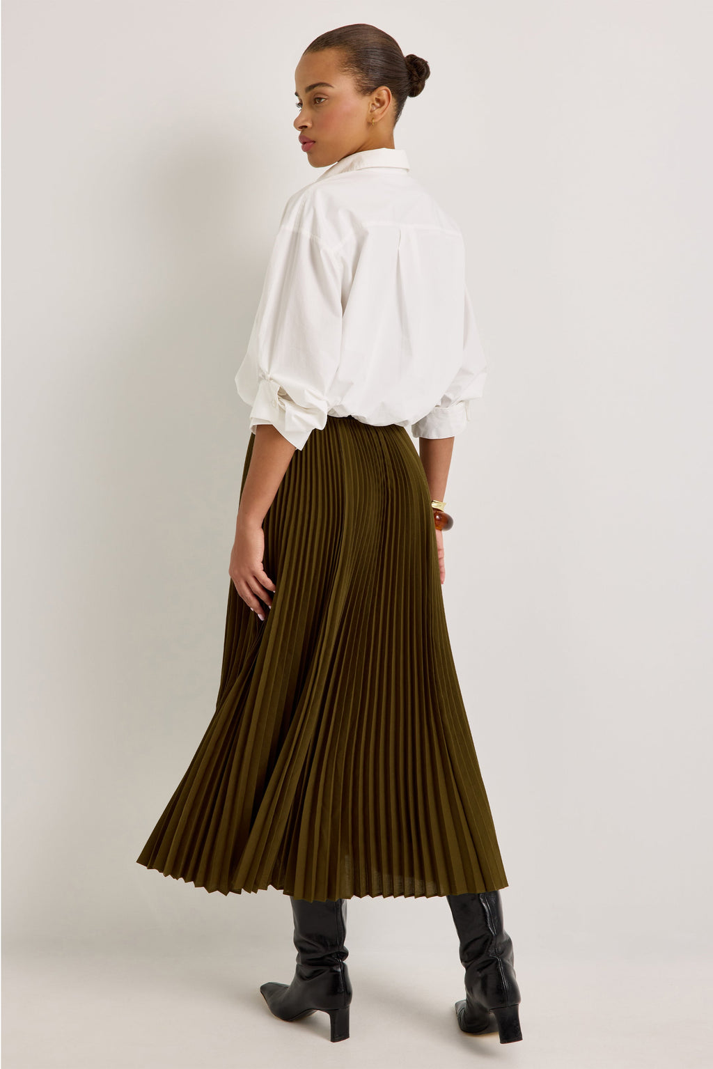 Wesley Skirt in Juniper Green