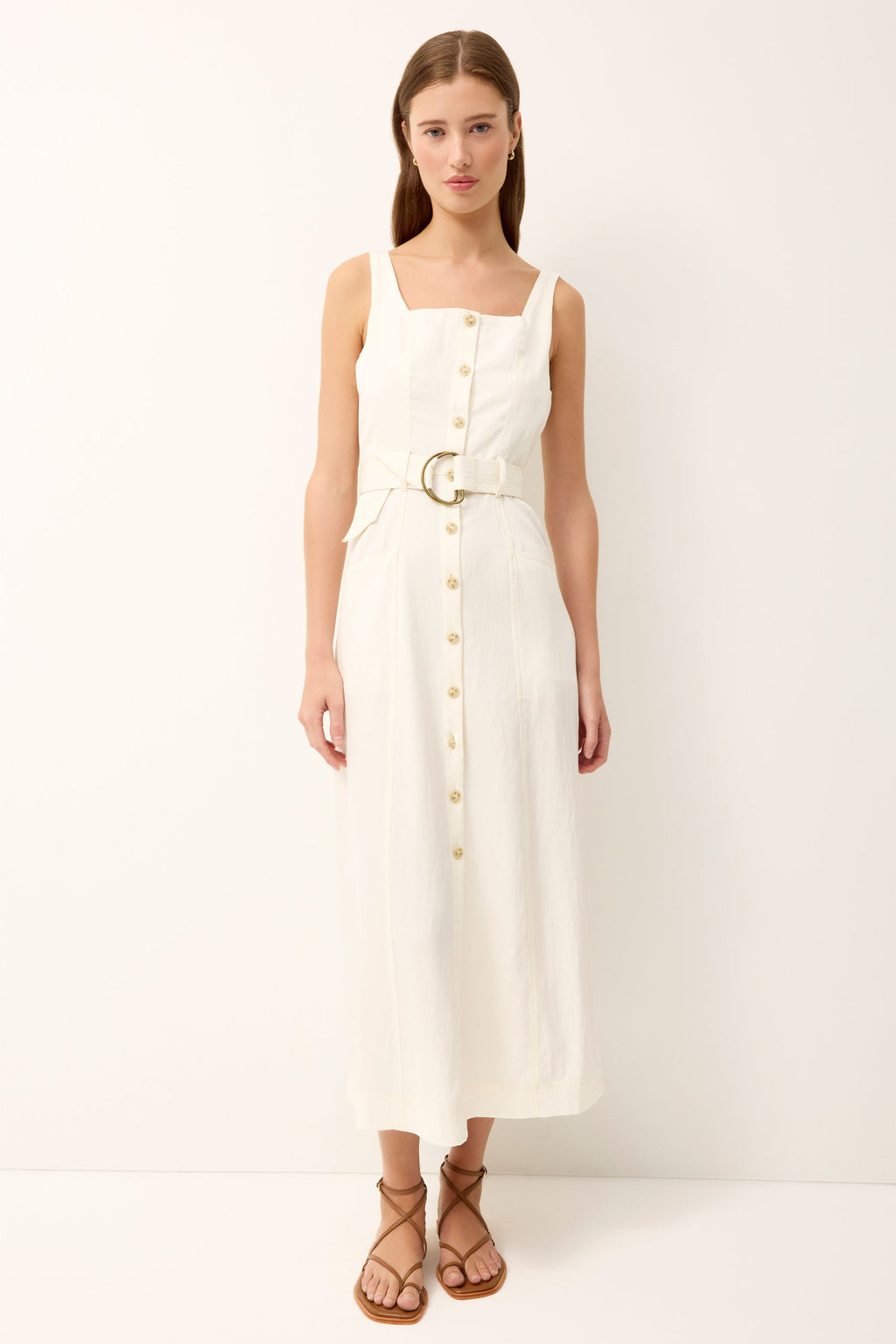Whitner Dress in Ivory