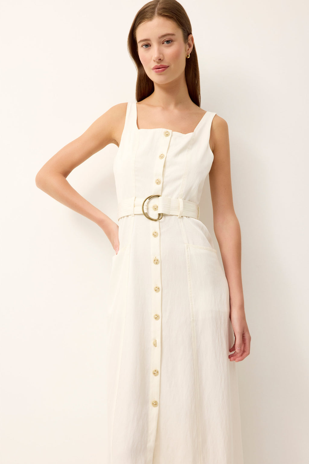 Whitner Dress in Ivory