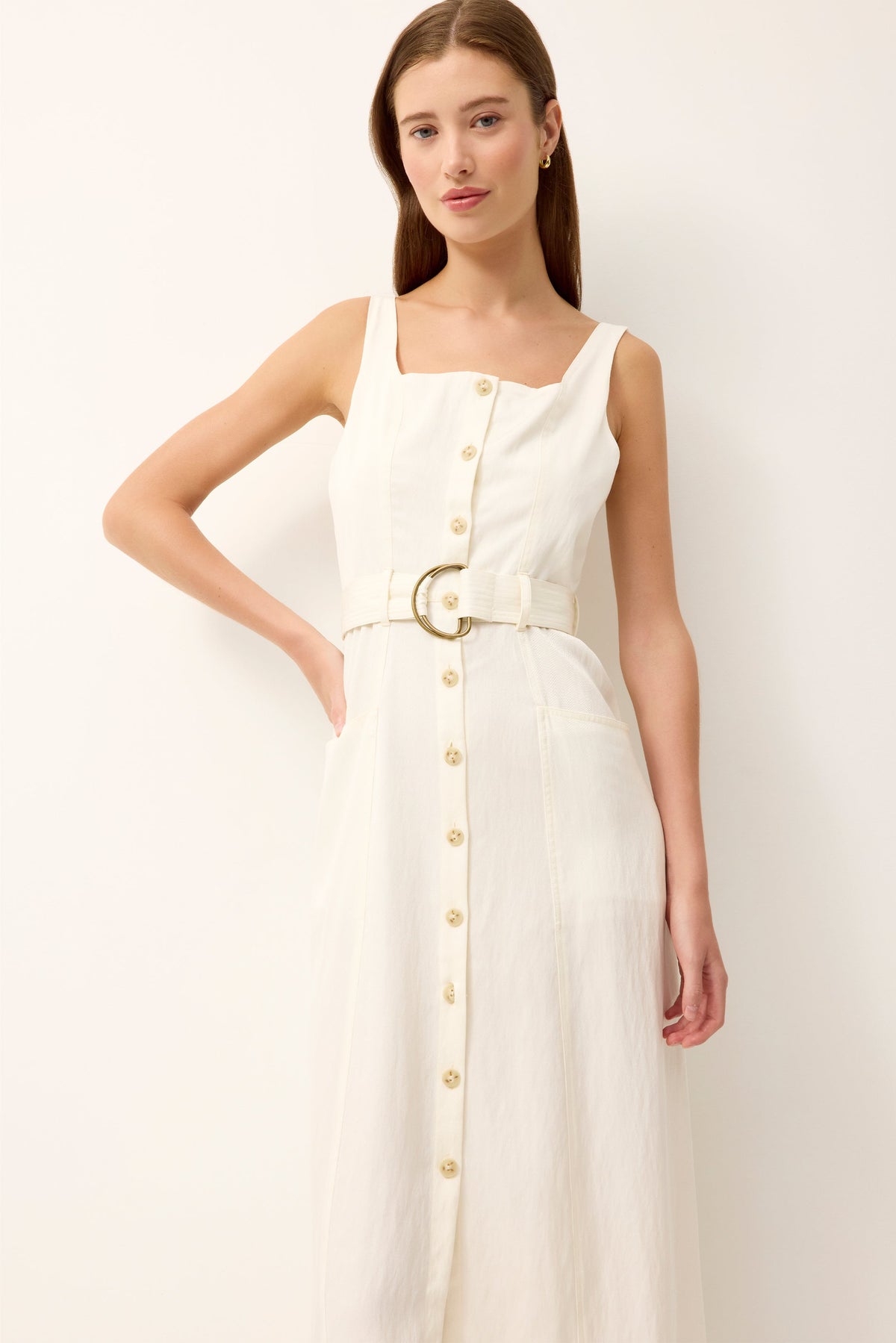 Whitner Dress in Ivory