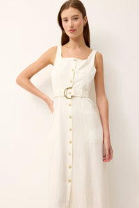 Whitner Dress in Ivory