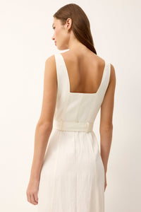 Whitner Dress in Ivory