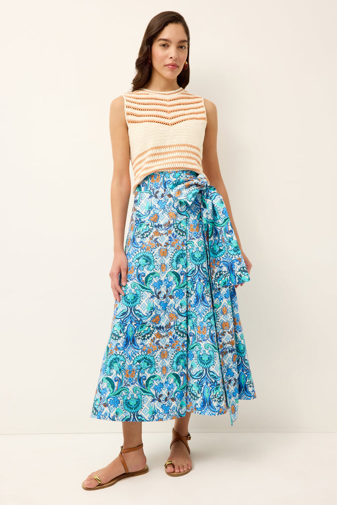 Estine Wrap Skirt in Chateau