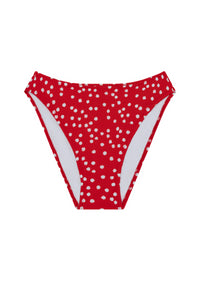 The Marie Bottom in Red Ikat Dot