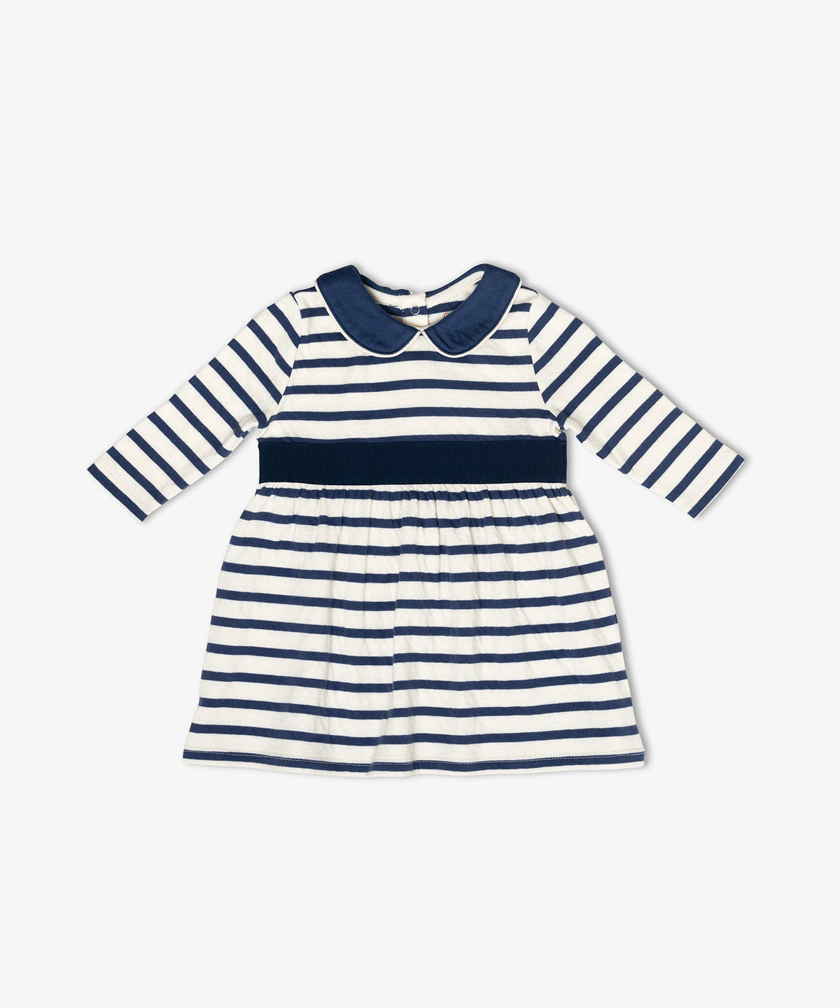 Marie Clare Baby Dress in Navy Stripe