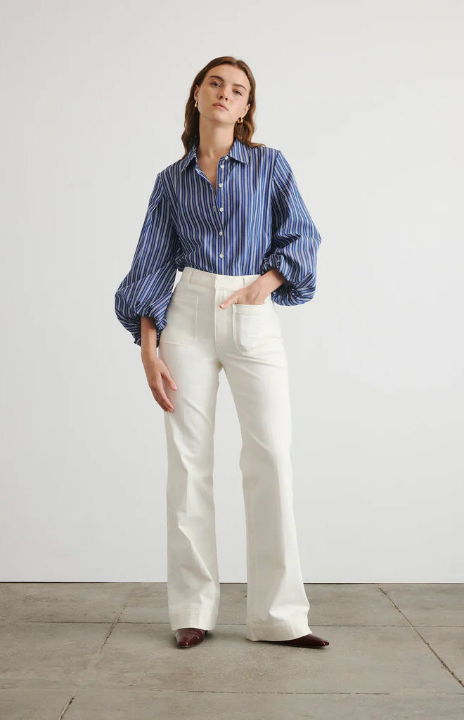 Marina Stripe Top in Maritime Blue & White