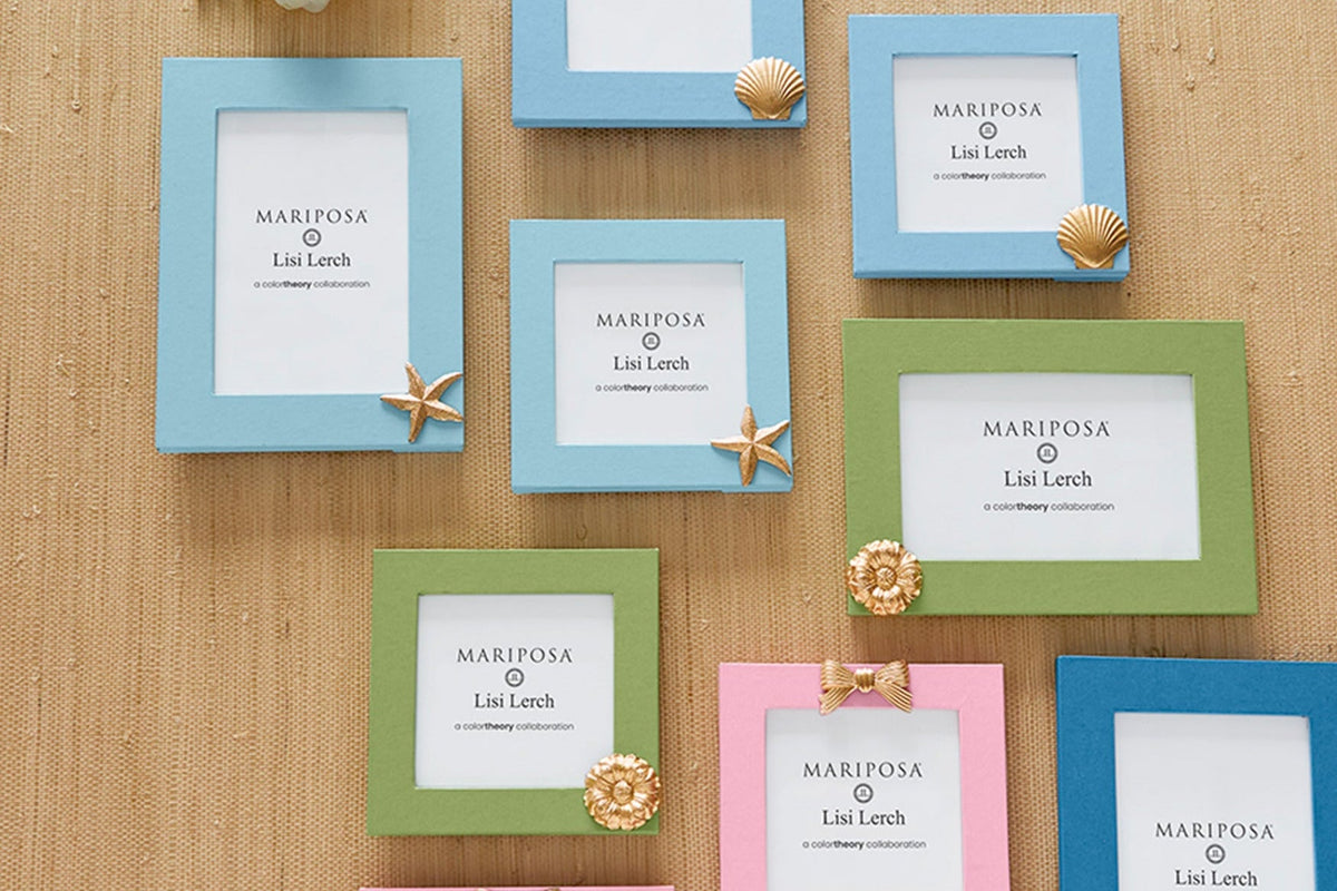 Scallop Periwinkle Blue 4x4 Frame