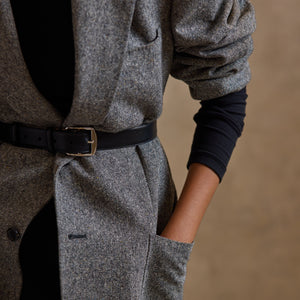 Belt 45 in Vacchetta Black
