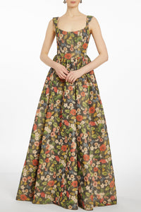 Ophelia Wild Flower Ikat Gown