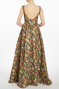 Ophelia Wild Flower Ikat Gown