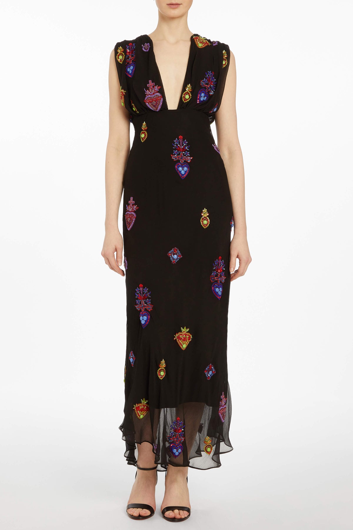 Donna Sacred Heart Beaded Dress