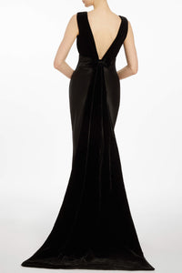 Sabina Velvet and Satin Gown