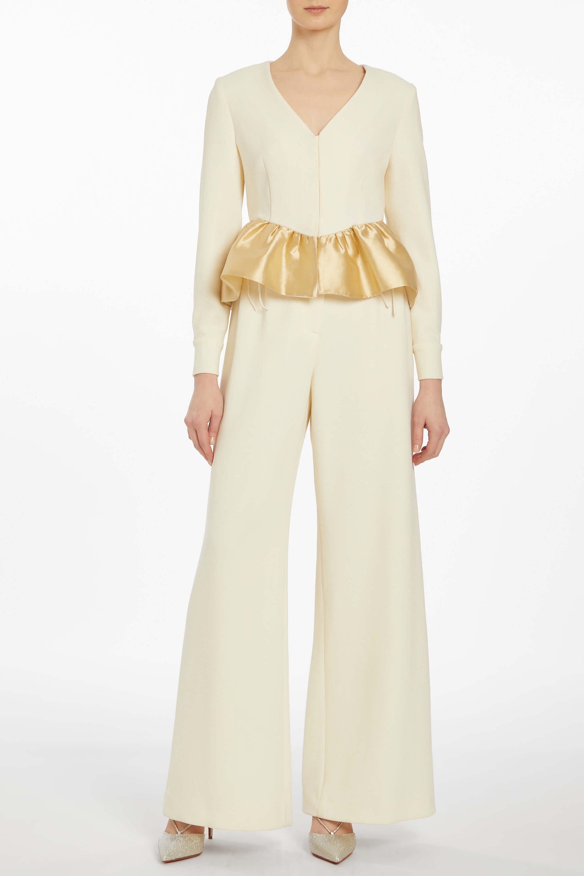 Lily Ivory Crepe Pant