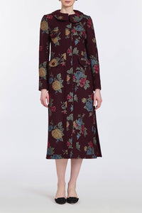 Alice Cross Stitch Floral Coat