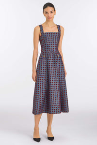 Birdie Teal Tapestry Midi Dress