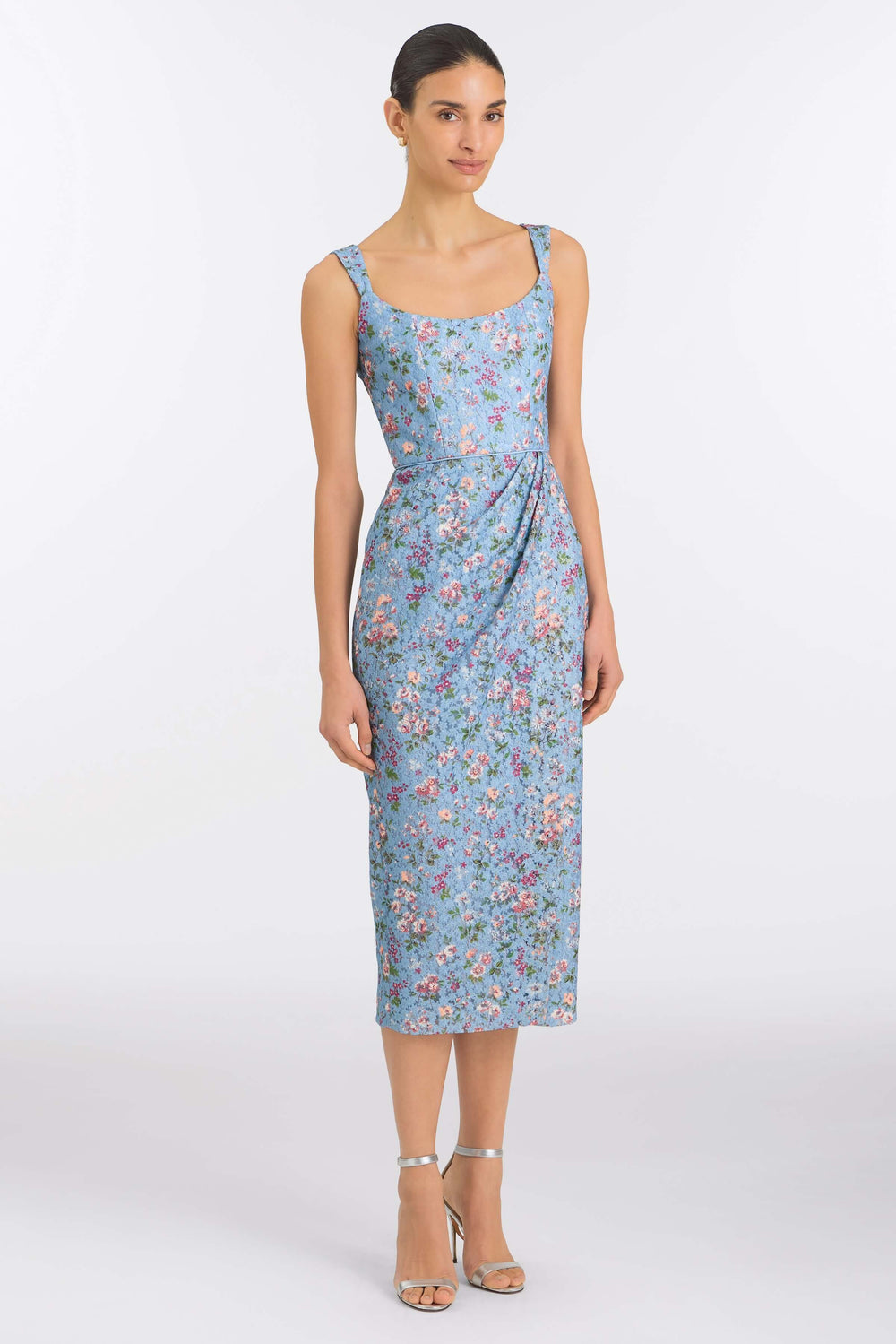 Marla Lace Wrap Skirt Midi Dress