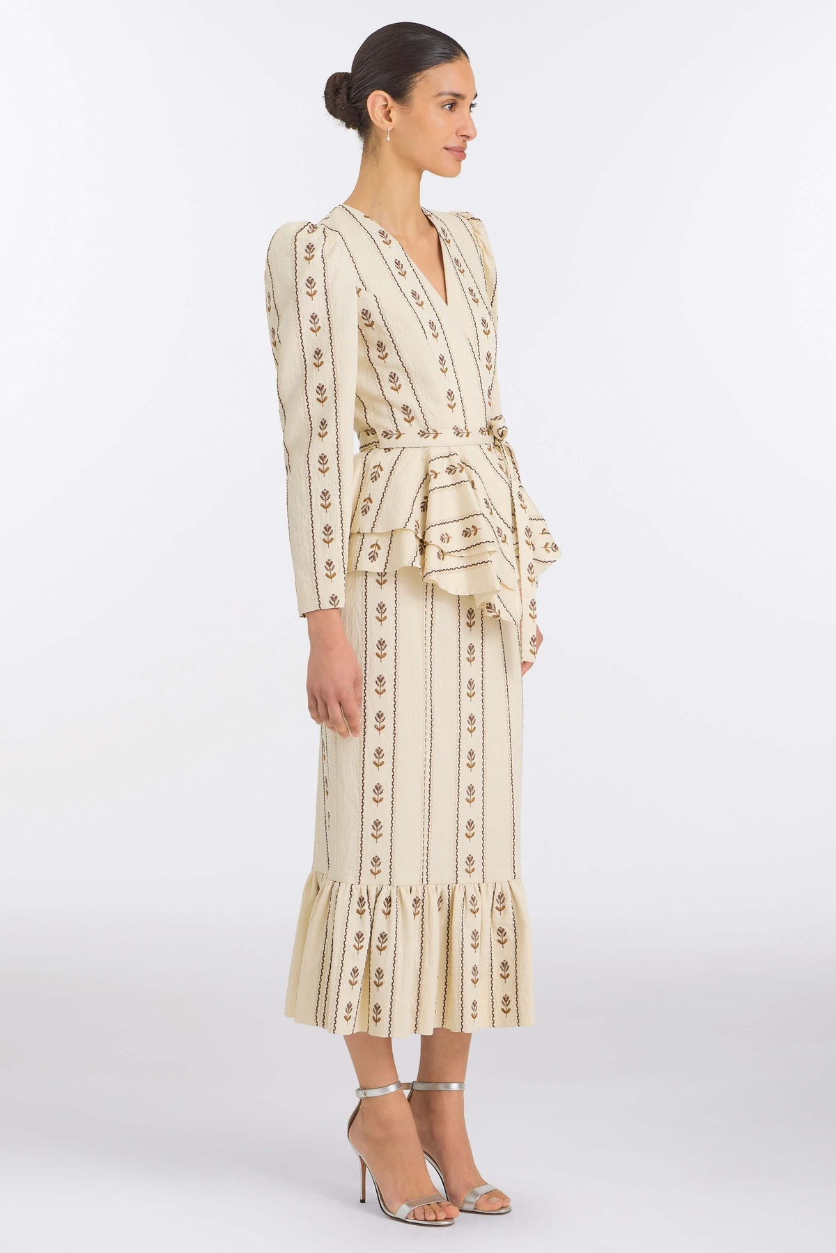 Suri Ivory Linen Skirt